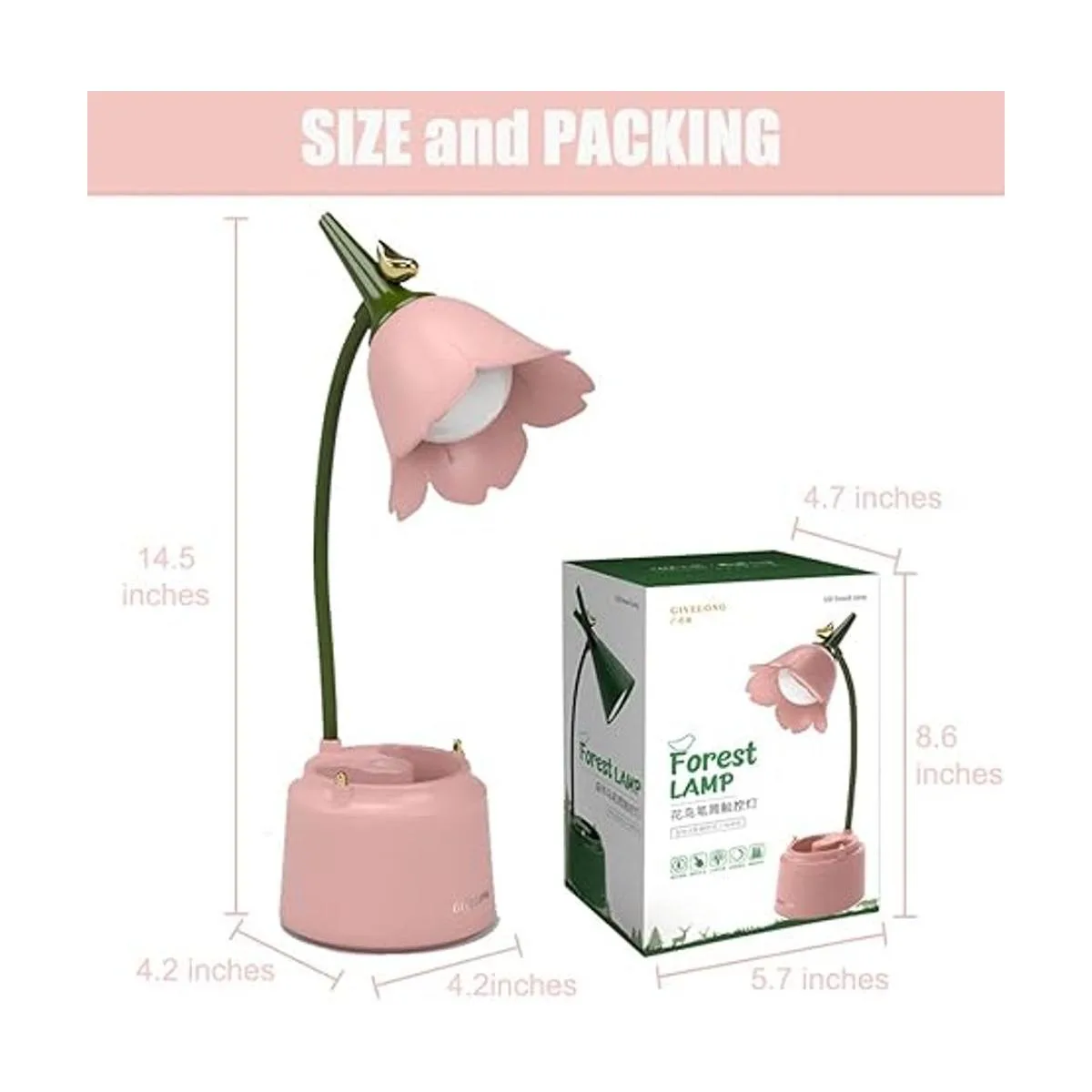 Bonita lámpara de escritorio LED Kawaii accesorios de_2