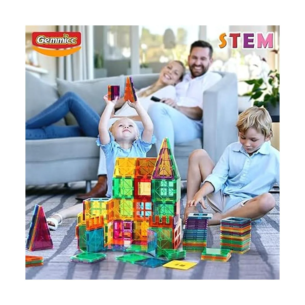 Gemmicc Bloques de construcción de azulejos magnéticos_2
