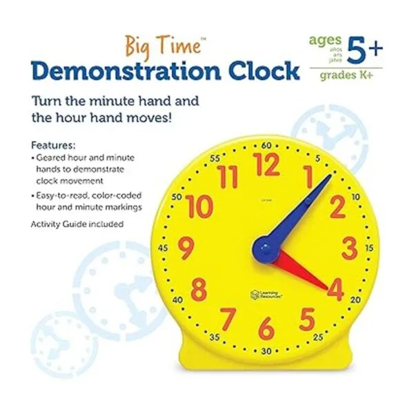 Learning Resources Reloj de estudiante Big Time 12 horas_5