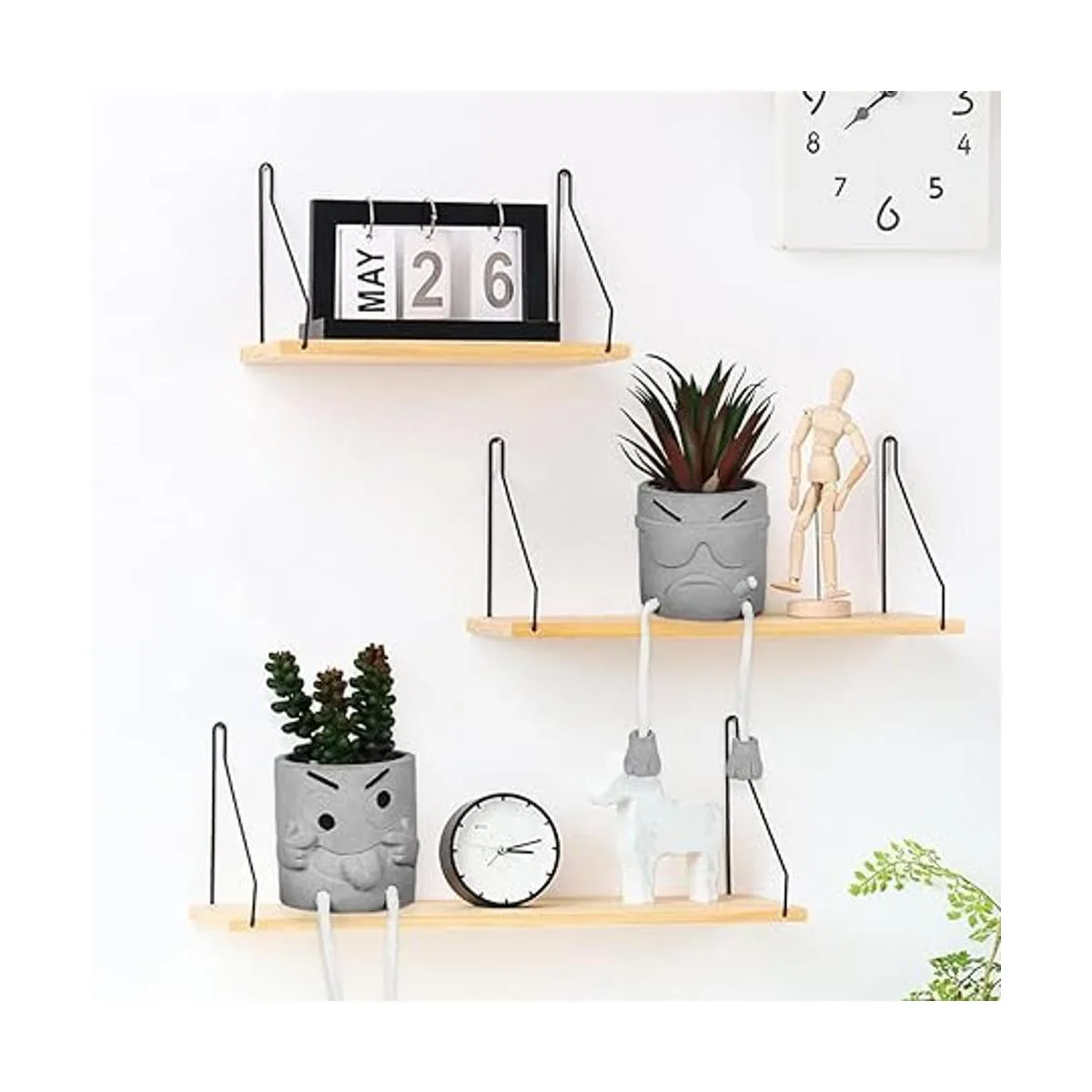 SEMSOIIO Juego de 2 suculentas artificiales plantas_6