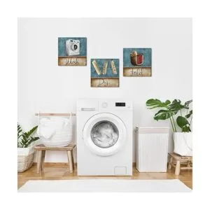 VANSEEING 3 piezas de letrero de lavandería para_2