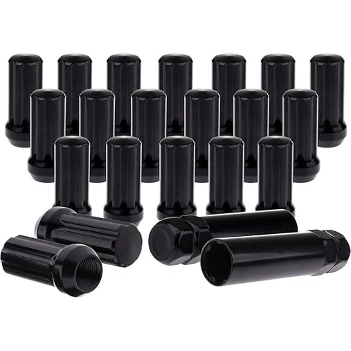 Cciyu Juego de 20 tuercas de rueda cromadas con 7 spline_7