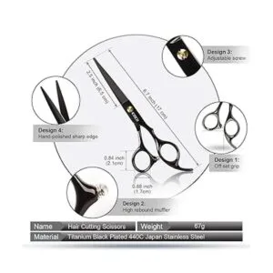 CIICII Juego de tijeras profesionales para peluquería_2