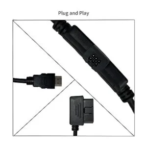 OBDII Cable de repuesto adaptador HDMI para monitor Edge_6