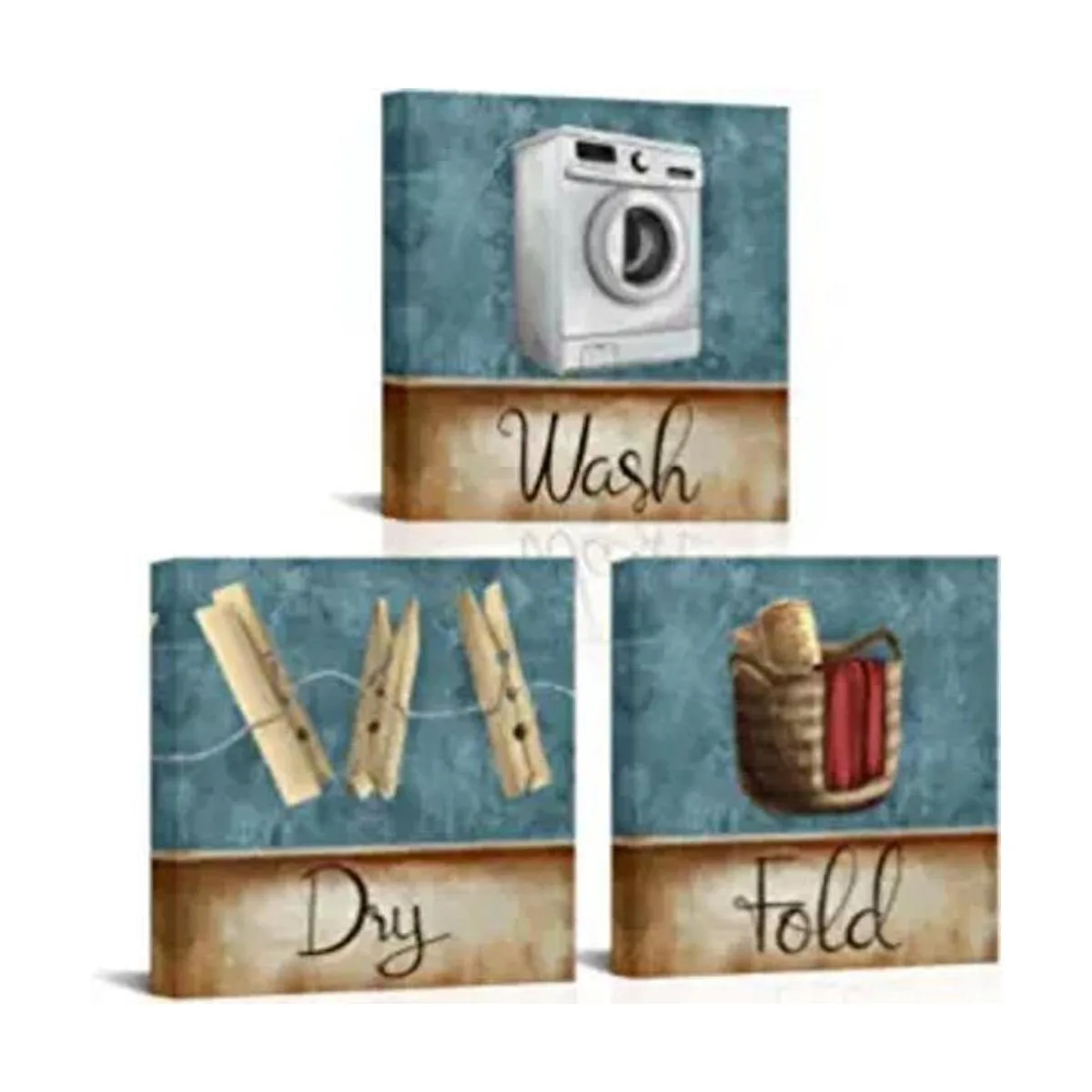 VANSEEING 3 piezas de letrero de lavandería para_1