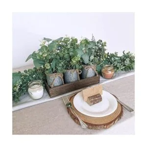 Juego de 3 macetas de metal galvanizadas de granja centro_4