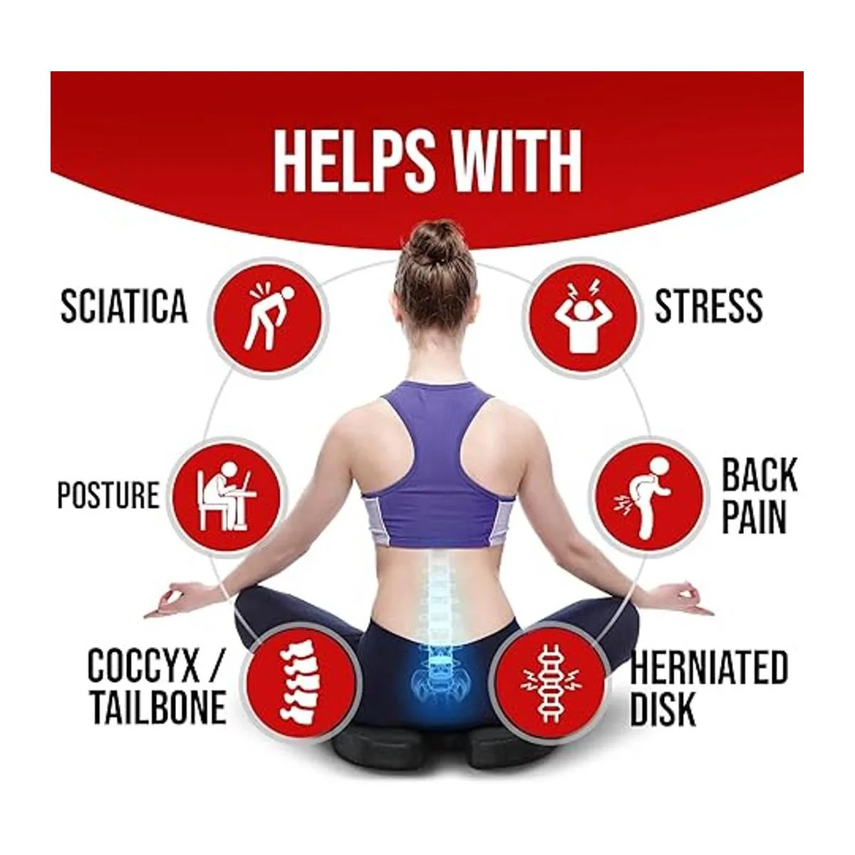 FORTEM Cojín de silla cojín de asiento para silla de_4