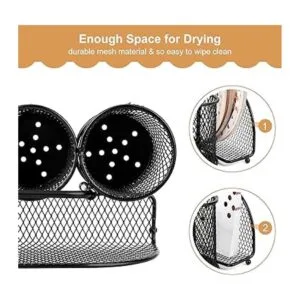 DTICON Organizador de cubiertos de metal para utensilios_4