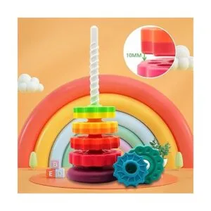 LBAIBB 1 pieza Juguetes giratorios apilables plástico_3
