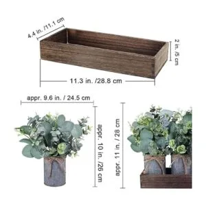 Juego de 3 macetas de metal galvanizadas de granja centro_3