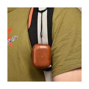 ICARER Funda AirPod Pro 2 funda portátil de cuero genuino_5