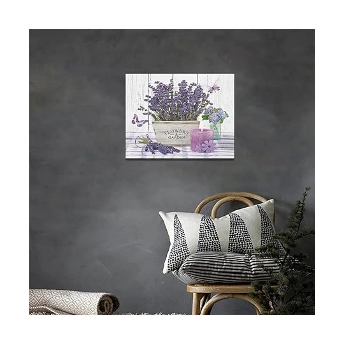 Lienzo de lavanda diseño de flores de lavanda diseño de_3