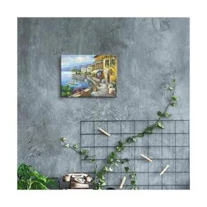 SD SOFT DANCE Lienzo de pintura de ciudad mediterránea_3