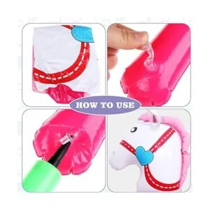 Yiphates 8 piezas de 40 pulgadas de caballo inflable de_3