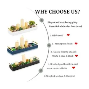 Hanobe Bandeja rectangular larga y estrecha bandejas_4