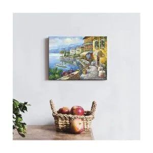 SD SOFT DANCE Lienzo de pintura de ciudad mediterránea_2