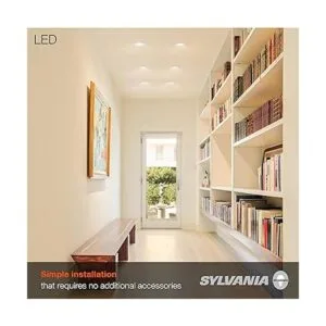 SYLVANIA Luz empotrada LED de 4 pulgadas con borde_4