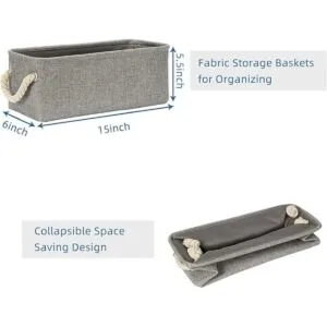 Temary Cestas de almacenamiento pequeñas para organizar_7