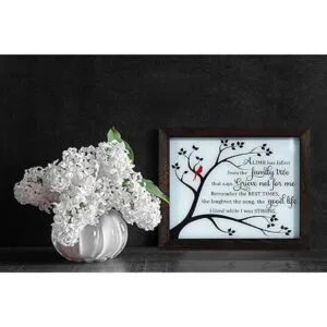 WOODEXPE Caja de sombra conmemorativa LED de regalo de_5