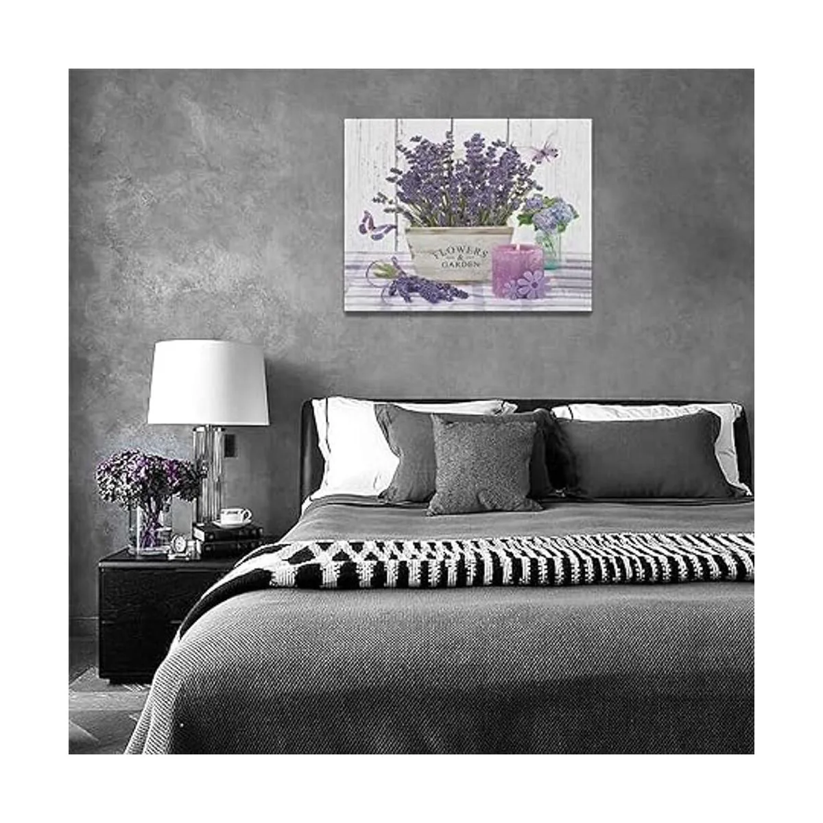 Lienzo de lavanda diseño de flores de lavanda diseño de_6