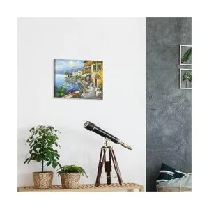 SD SOFT DANCE Lienzo de pintura de ciudad mediterránea_5