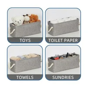 Temary Cestas de almacenamiento pequeñas para organizar_5