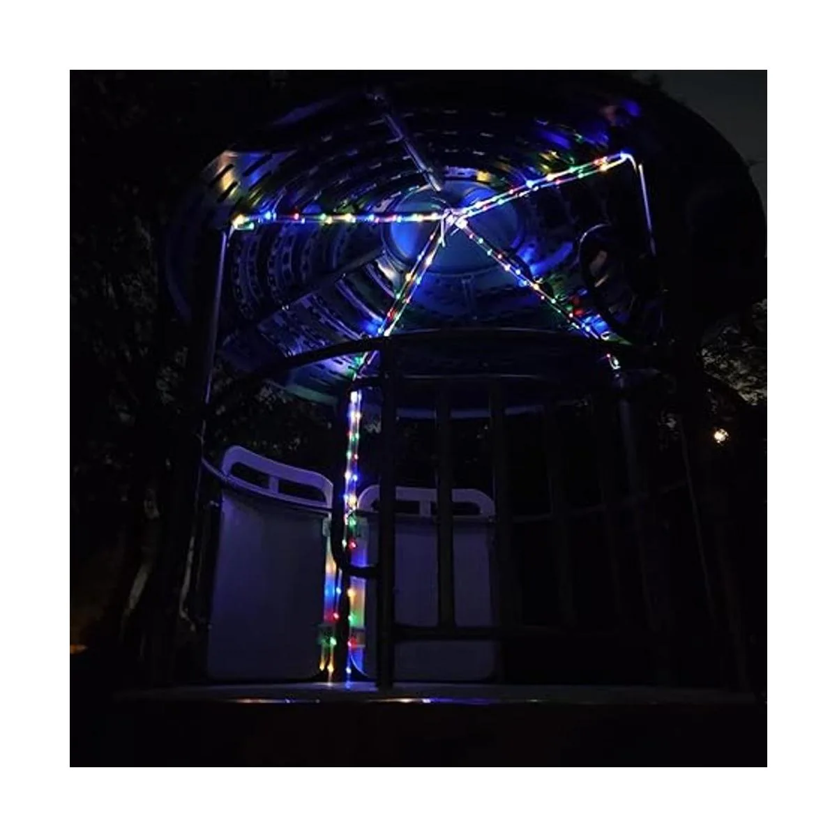 POTIVE Paquete de 2 luces solares de cuerda de 33 pies_4