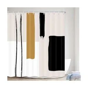 Cortina de ducha moderna abstracta para baño juego de_2