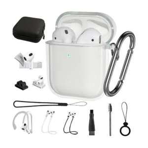 Juego de accesorios de funda transparente para AirPods 13_1