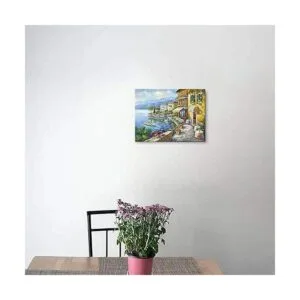 SD SOFT DANCE Lienzo de pintura de ciudad mediterránea_4