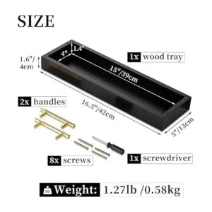 Hanobe Bandeja rectangular larga y estrecha bandejas_3