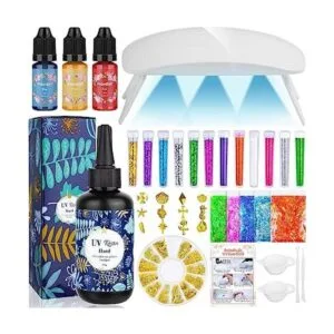 Kit de resina UV con luz juego de resina epoxi UV de_1