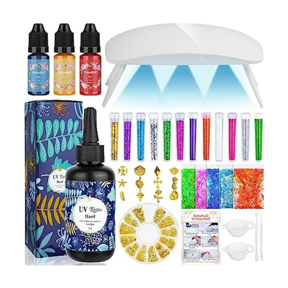 Kit de resina UV con luz juego de resina epoxi UV de_1