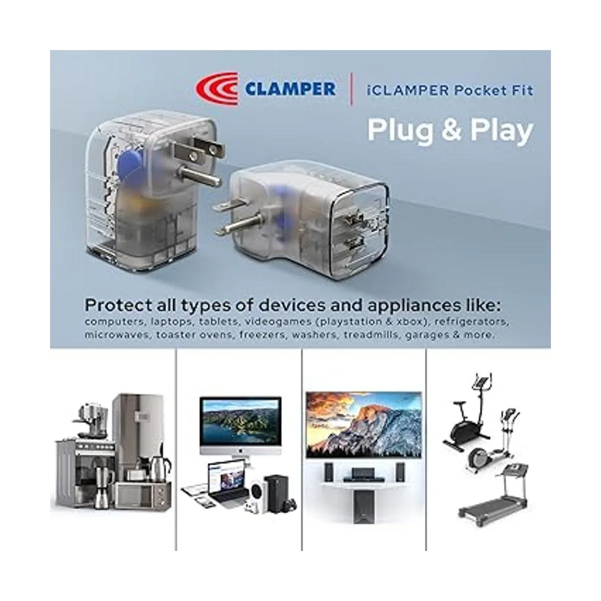 Clamper Enchufe de protección contra sobretensiones_3