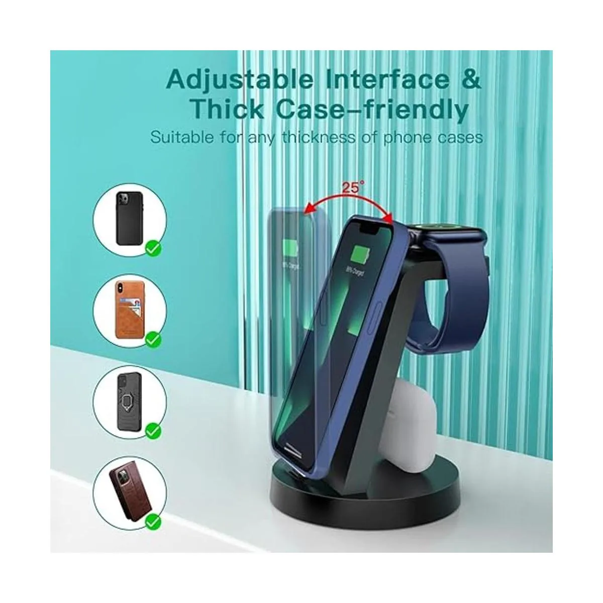 Charging Station for Multiple Devices3 in 1 Fast Charging_3