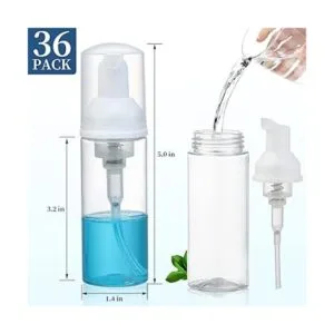 36 botellas de jabón de espuma vacía de 2 onzas mini_2