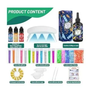 Kit de resina UV con luz juego de resina epoxi UV de_3