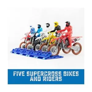 Supercross Auténtico paquete de 5 motocicletas fundidas a_3