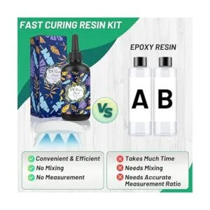 Kit de resina UV con luz juego de resina epoxi UV de_5