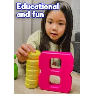 Skoolzy Bloques de números juguetes para niños pequeños_5