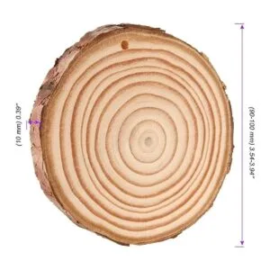 JOIKIT 50 piezas de rebanadas de madera natural de 3.5 a 4_2