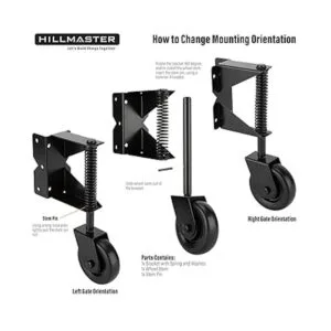 HILLMASTER Kit de rueda de puerta de 4 pulgadas con_3