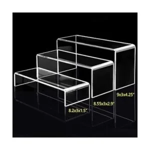 Elevadores de exhibición de acrílico estante rectangular_2