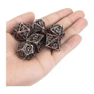Dados DND dados de metal huecos DD juego de dados de_6