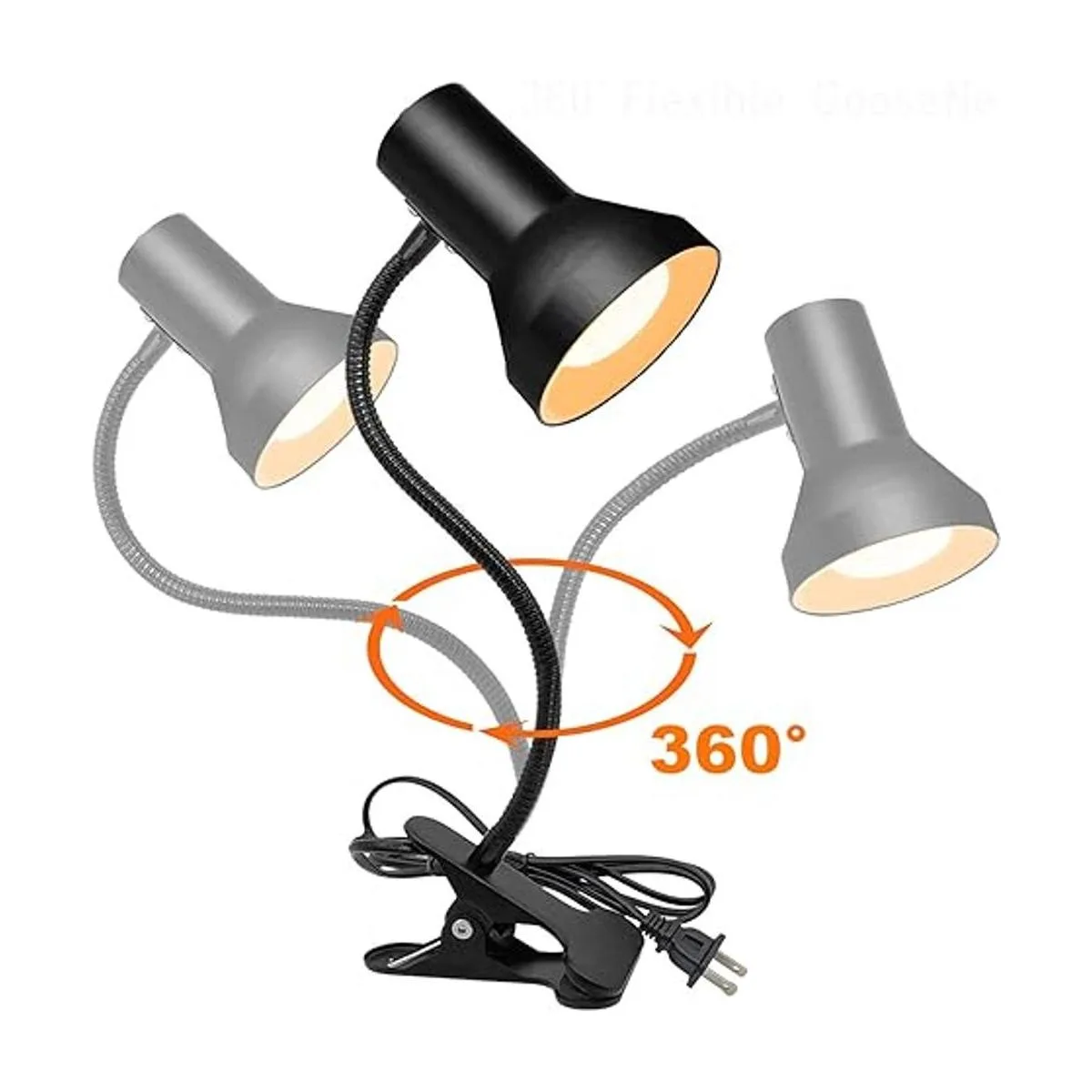 Desk Lamp EyeCaring Table Lamps 360Rotation Gooseneck_3