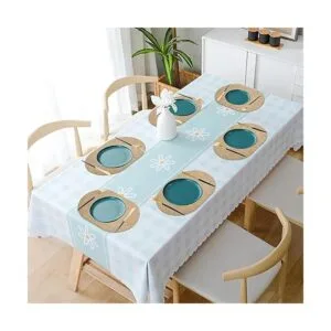 ANUNU Juego de 6 manteles individuales ovalados con diseño_6