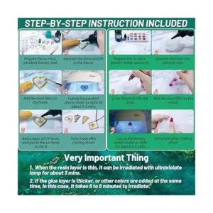 Kit de resina UV con luz juego de resina epoxi UV de_6