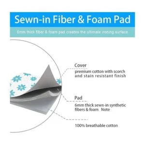 Funda y almohadilla de repuesto extra ancha para tabla de_4