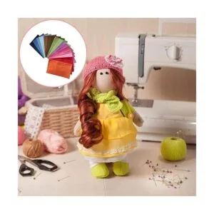 17 piezas 1833.1 in de tela de algodón de varios colores_4