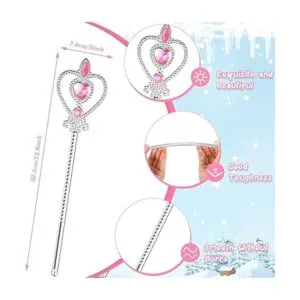 Tiaras y coronas de princesa varita y corona de corazón_3